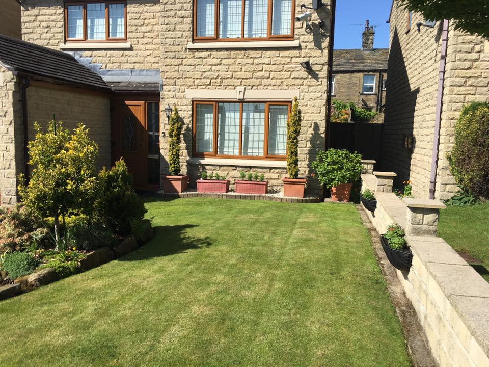 Before Artificial Grass in Bradford